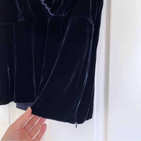 Velvet Blue Silk Blend Top, Size 14 NWT - Picture 3 of 9